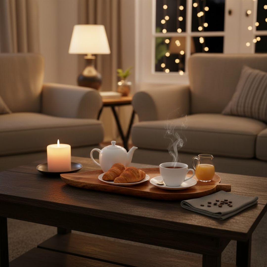 Leaf Shape Serving Tray for Elegant Dining 032